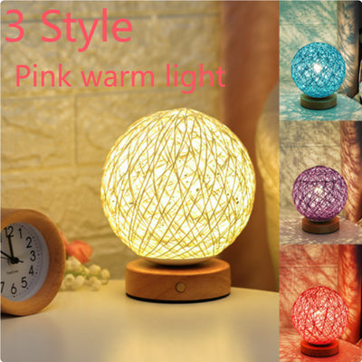 Lámpara LED Sepak Takraw Cielo Estrellado USB - Luz Nocturna Infantil de Mesita - Image 24