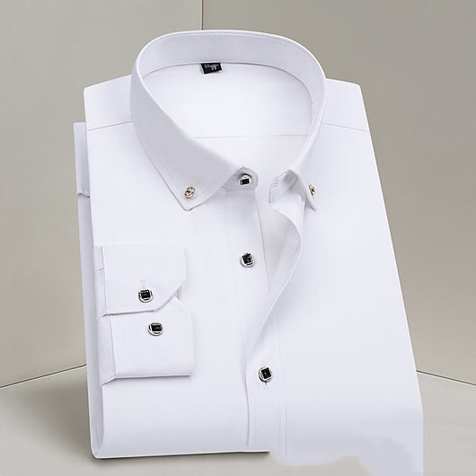 Camisa Blanca Profesional para Hombre sin Planchado - Ideal para Bodas y Eventos Formales - Image 13