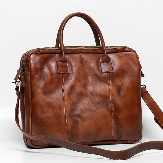 Bolsa de Cuero para Hombre Estilo Retro - Piel de Res Premium - Image 10