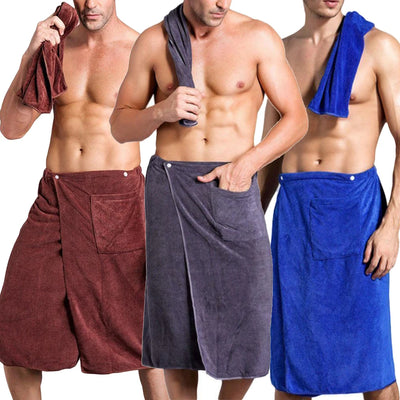 Toalla de Baño Tipo Falda para Hombre - Image 7