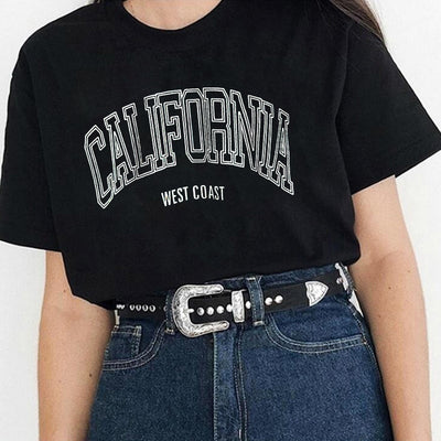 Playera Casual Harajuku para Mujer con Estampado Verano - Image 2