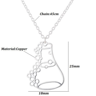 Collar Colgante Botella de Acero Inoxidable Estilo Europeo Americano - Image 7