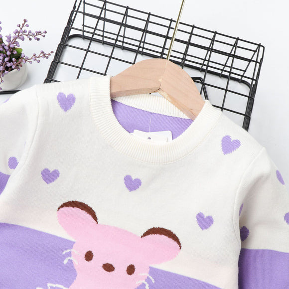 Suéter Infantil de Manga Larga Adorable