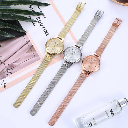 Reloj de Pulsera Mujer con Malla de Aleación y Movimiento de Cuarzo - Image 6