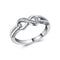 Fashion Women's Rings Copper Plated Blanco Dorado and Zircon Wedding Rings US 10