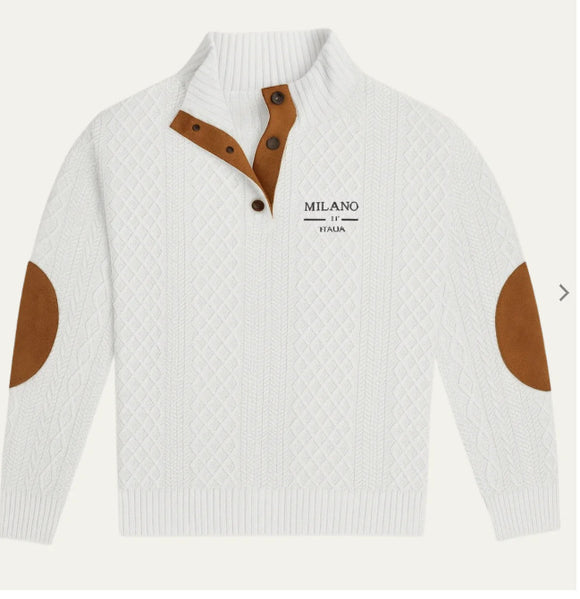 Suéter Jacquard Tejido para Hombre - Otoño e Invierno