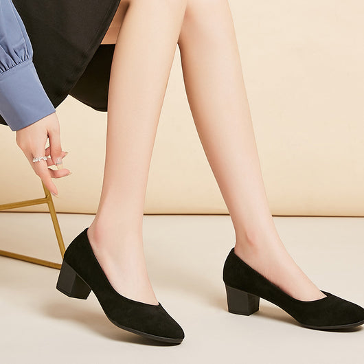 Zapatos Ejecutivos de Gamuza Suave para Mujer - Comodidad Profesional - Image 5