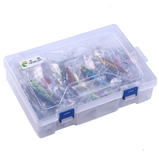 Set Completo de Pesca Portátil 43 Piezas con Cebo Plástico - Image 6