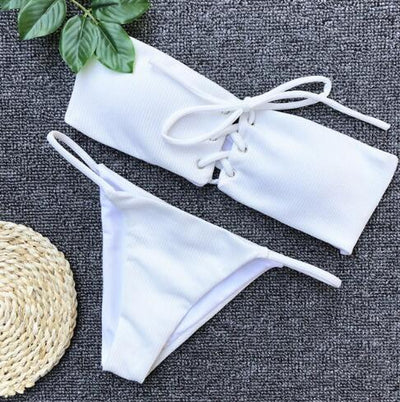 Traje de Baño Mujer Espalda Descubierta - Diseño Liso - Image 14