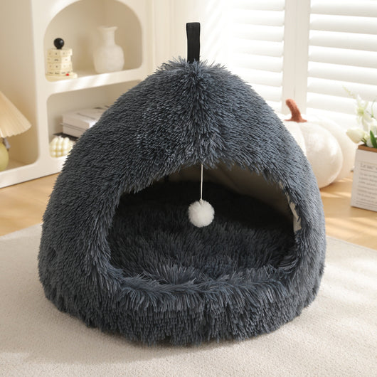 Cama Térmica Acogedora para Gatos - Nido Peluche Invierno - Image 8