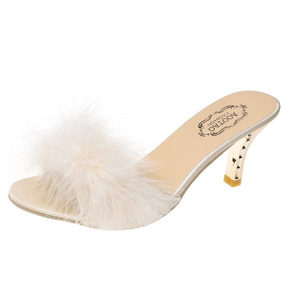 Pantuflas de Tacón Alto para Mujer con Diseño Elegante y Plataforma Suave - Image 3