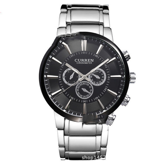 Reloj de Lujo de Tres Ojos y Seis Agujas - Precisión Premium - Image 5