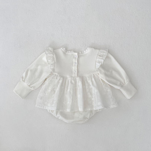 Vestido Princesa Niña con Detalles Bordados y Falda Superpuesta - Image 8
