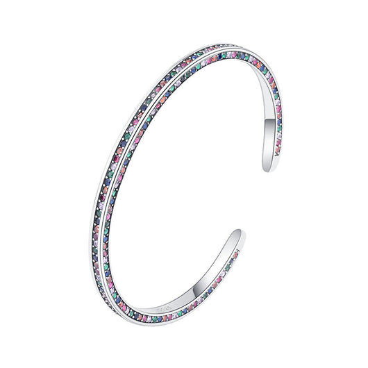 Pulsera de Plata 925 con Zirconia Arcoíris - Diseño Minimalista Luxury - Image 5