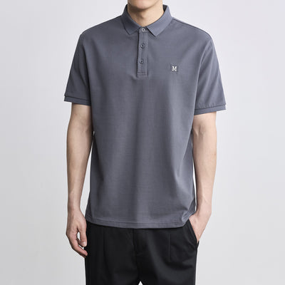 Polo Clásico con Bordado de Letras para Hombre