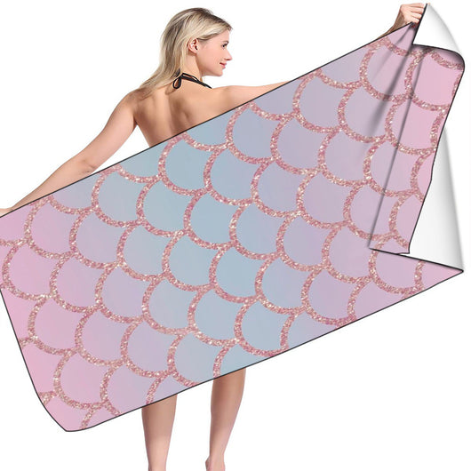 Toalla de Baño Microfibra 3D con Diseño Playa - Rectangular Premium - Image 45