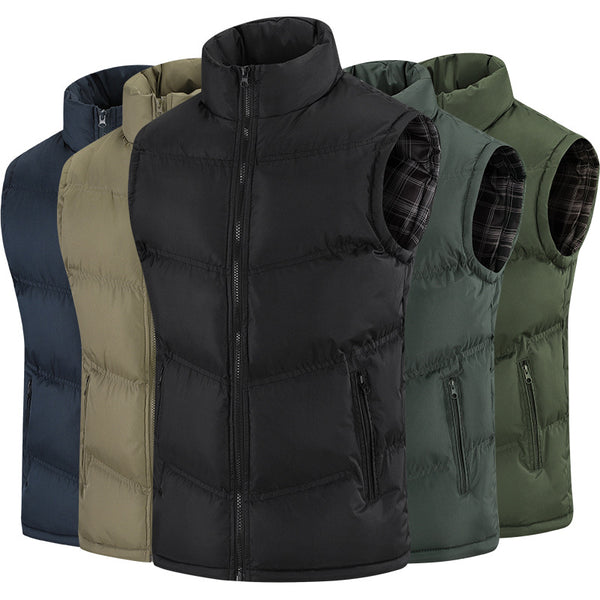 Chaleco Acolchado para Hombre con Cuello Alto