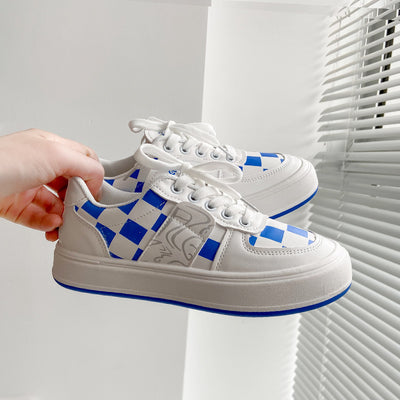 Zapatillas Retro Cuadros Plataforma Alto - Image 8