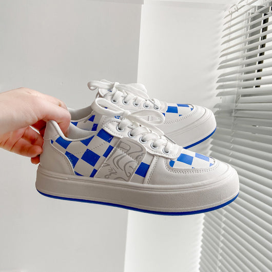 Zapatillas Retro Cuadros Plataforma Alto - Image 8