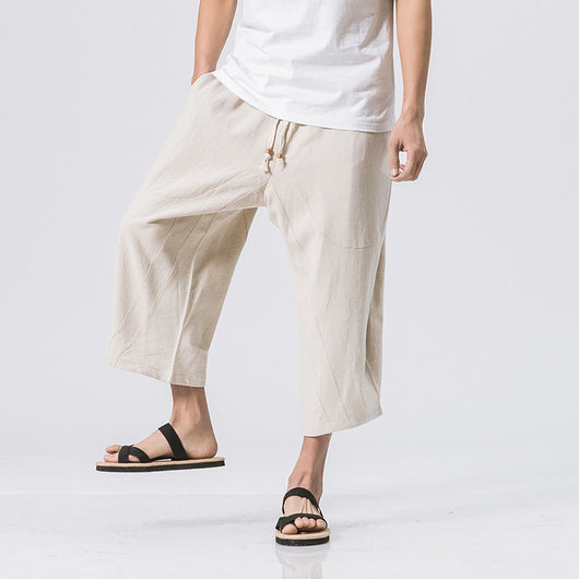 Pantalones Harem de Algodón Estilo Chino - Image 12