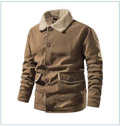Chaqueta de Cachemira Gruesa para Hombre - Corte Holgado y Casual - Image 17