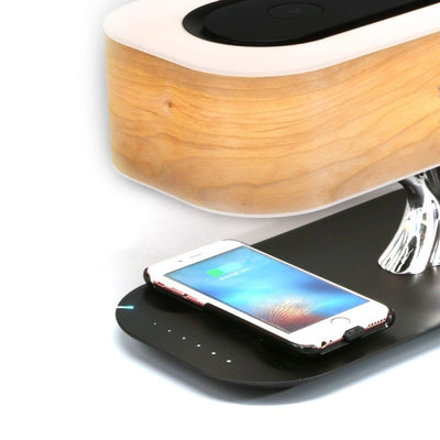 Lámpara de Escritorio Árbol LED con Cargador Inalámbrico y Parlante Bluetooth - Image 4