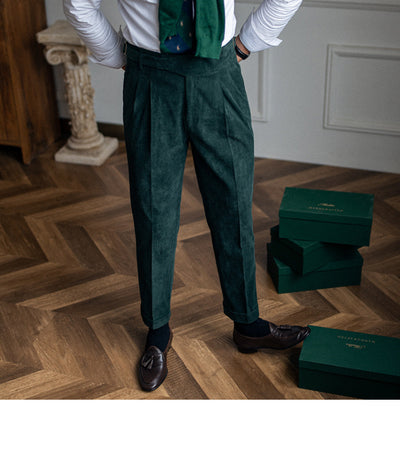 Pantalones de Pana Rectos Cintura Alta para Hombre - Image 20