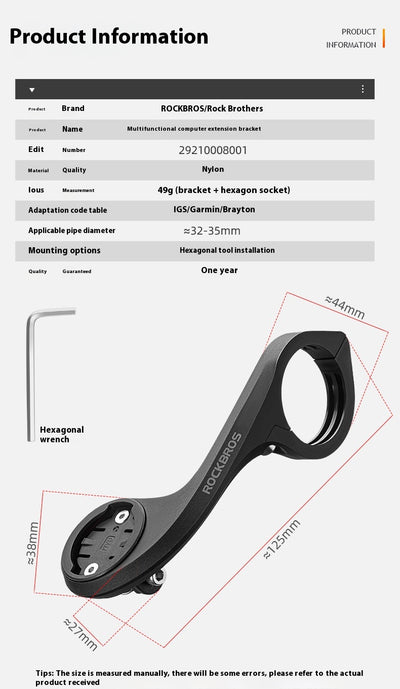 Soporte Extendido para Ciclocomputador de Bicicleta - Image 19