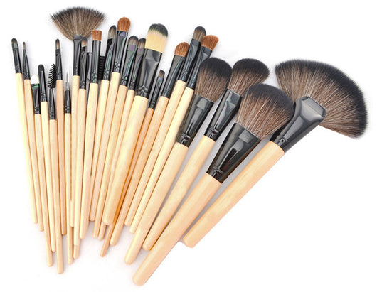 Set de 24 Brochas de Maquillaje Profesional con Cerdas Naturales - Image 5