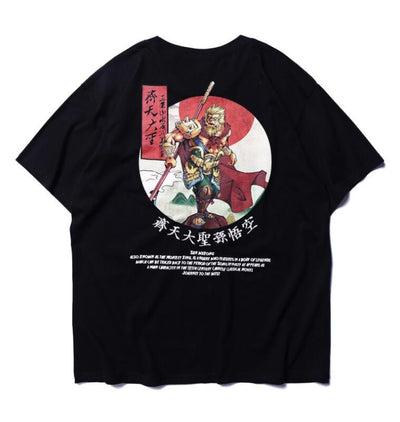 Camiseta Hip Hop Estampada de Manga Corta Unisex - Image 11