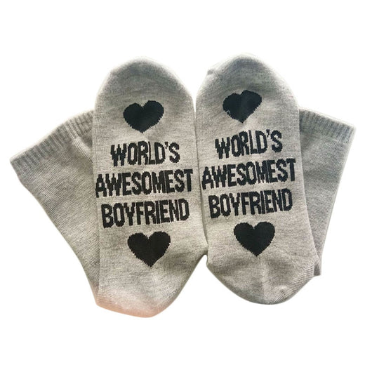 Calcetines Unisex de Algodón con Letras Divertidas - Regalo Perfecto para Parejas - Image 4