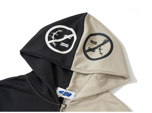 Cardigan Sudadera con Cierre Estampado Emocional para Hombre - Image 14