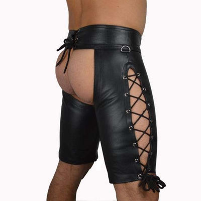 Shorts de Cuero Patente para Hombre - Diseño Audaz y Seductor - Image 3