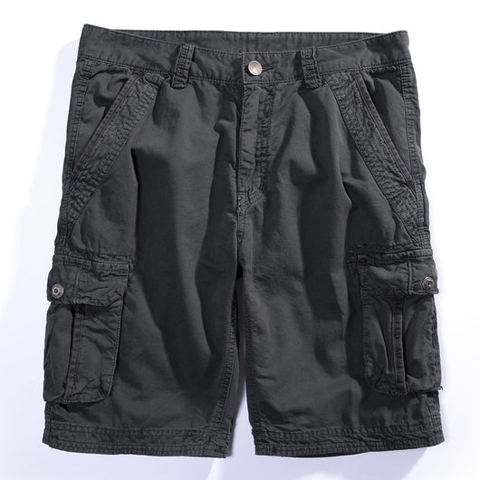 Pantalones Casuales Hombre Cintura Elástica Multibolsillos - Image 7