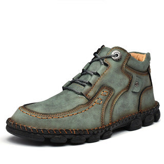 Botas de Cuero Estilo Británico Retro
