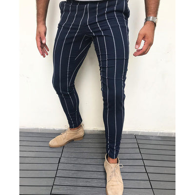 Pantalones Casuales a Rayas para Hombre - Image 17