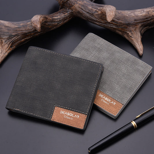 Cartera Corta para Hombre Estilo Coreano - Diseño Delgado y Juvenil