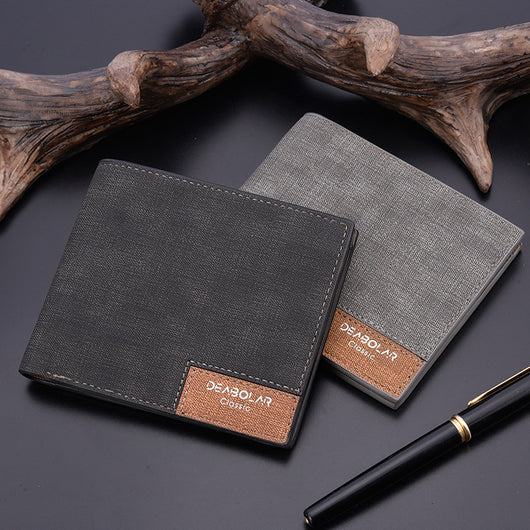 Cartera Corta para Hombre Estilo Coreano - Diseño Delgado y Juvenil