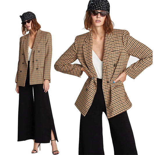 Traje Cuadros Europeo Americano Premium