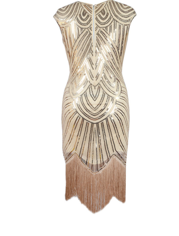 Vestido de Lentejuelas con Flecos y Trenzas - Image 31