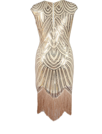 Vestido de Lentejuelas con Flecos y Trenzas - Image 31