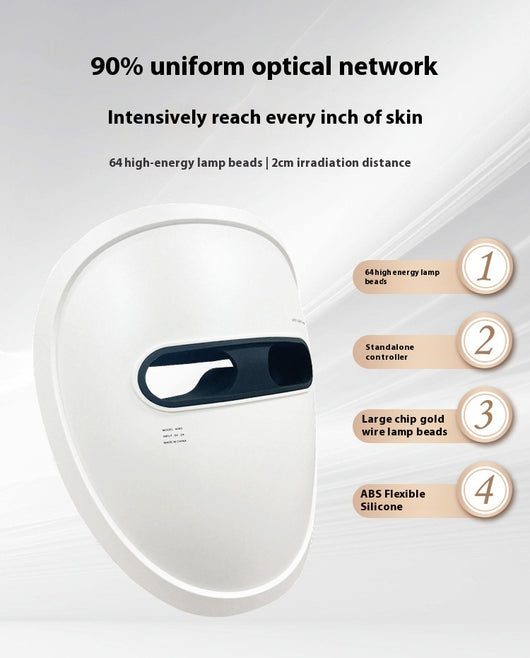 Máscara LED Facial Recargable con Tecnología de Luz de Colores - Image 8