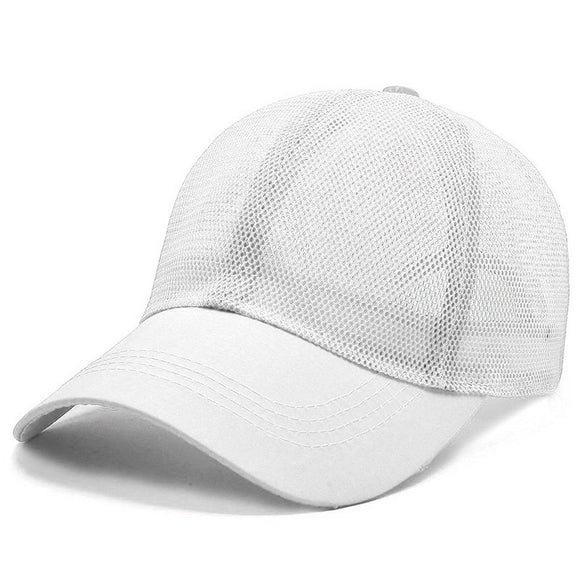 Gorra de Malla Transpirable Unisex para Verano - Gorro Deportivo de Color Sólido