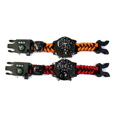 Cuerda de Supervivencia 7 Núcleos con Brújula y Linterna LED para Camping y Montaña - Image 4