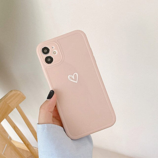 Funda para teléfono pintada a mano con diseño de amor - Image 10