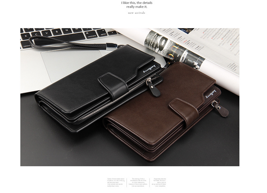 Billetera Larga Multifunción para Hombre - Cartera Organizadora con Monedero - Image 11