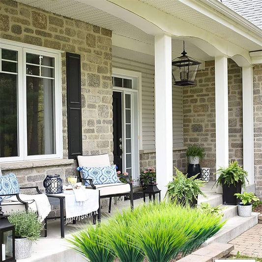 Arreglo de Plantas Artificiales con Trigo Decorativo para Exteriores