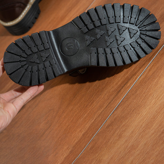 Zapatos de Tacón Retro Británico con Hebilla Calada - Image 17