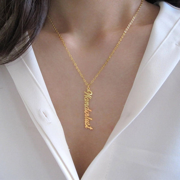 Collar Personalizado con Firma de Acero Inoxidable para Mujer