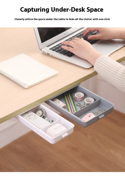 Cajón Organizador Adhesivo Oculto para Bajo Escritorio - Image 13